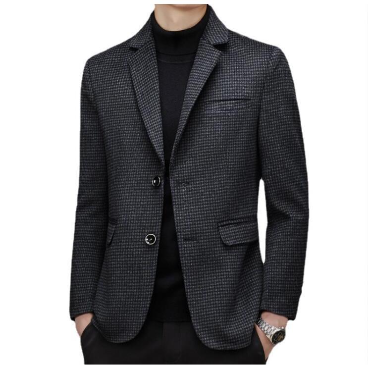 テーラードジャケット メンズ テーラード 羊毛 ブレザー スーツ  長袖  ビジネス 紳士用 通勤 アウター jacket 細身 春 秋 冬