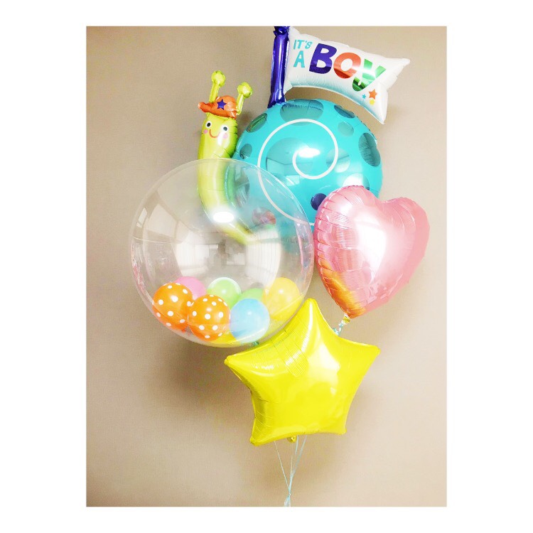 楽天市場 大きなかたつむりのバルーン 鹿児島市内限定 補充用ヘリウムガス付き結婚式 お誕生日 記念日 インテリア 出産祝い 開店祝い バルーン電報 プレゼント ドライフラワー プリザーブドフラワー フラワーバルーン Balloon Store Yuitoenbi