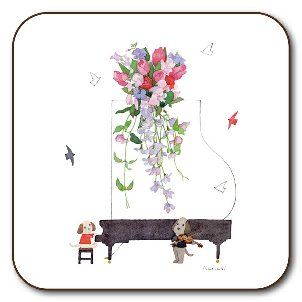 20購入 動物イラスト コースター セット ソフト珪藻土コースター | カー用品のセイワ