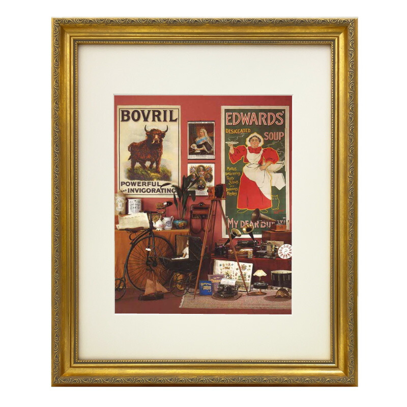 ロバートオーピー ヴィクトリアン コラージュ 絵画入り額縁 アンティークゴールド 壁掛けフレーム イラスト オフィス インテリア 卒業祝い Fr 05pap05 Southwestne Com
