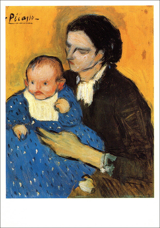 楽天市場】ポストカード アート ピカソ「本を読む女」105×150mm 名画