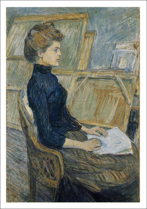 楽天市場】ポストカード アート ロートレック「座っているピエロ」105