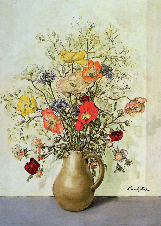 楽天市場】ポストカード アート 藤田嗣治「自画像」105×148mm 名画