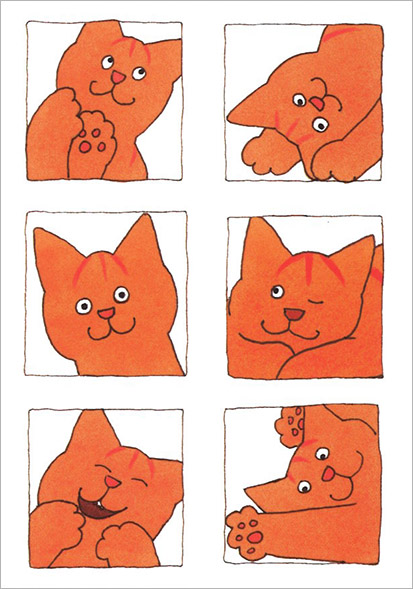 楽天市場 ポストカード イラスト 絵本 ディッキー ディックシリーズ いろんな表情のディッキー 150 105mm Bk4552 Fsc認証 猫 キャット Cat シンプル ファンシー かわいい ユージニア 楽天市場店