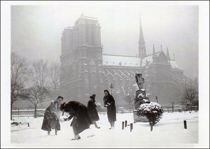楽天市場 ポストカード モノクロ写真 雪の中のパリ ユージニア 楽天市場店
