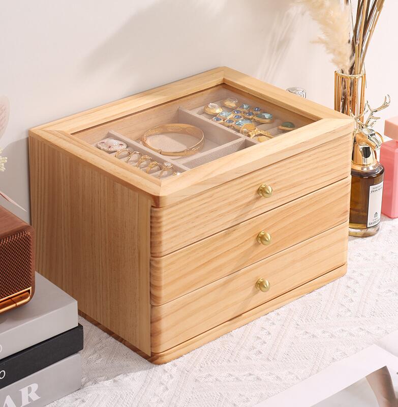 楽天市場】ジュエリーボックス 木製 ウォールナットケース 大容量 5段