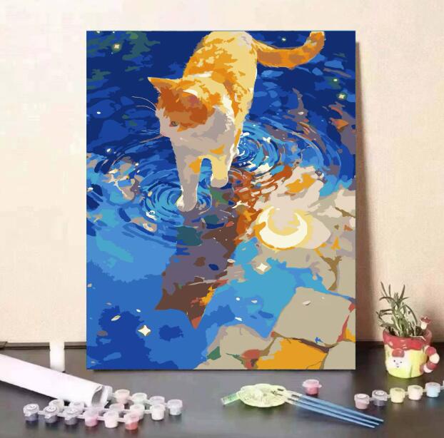 楽天市場】油絵 絵画 母の日 父の日 40*50cm インテリア 油絵 セット