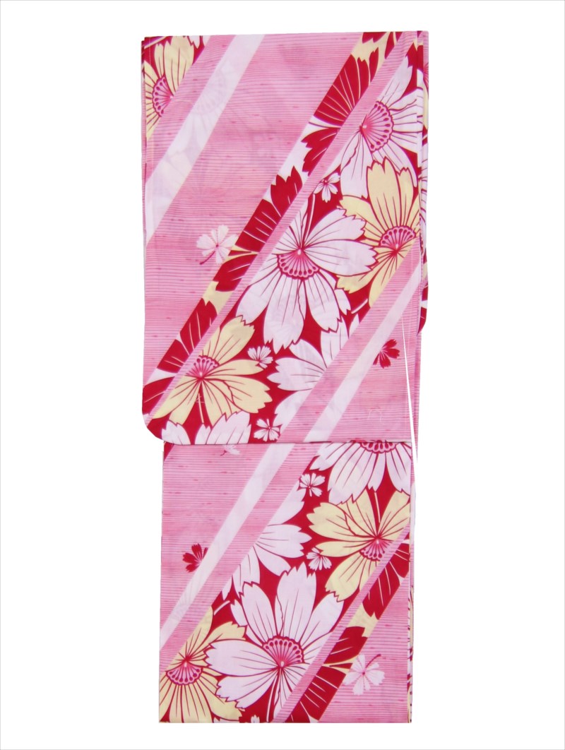 楽天市場】UNSODO ブランド浴衣単品 「赤オレンジ緑の花（9U-11）桂友