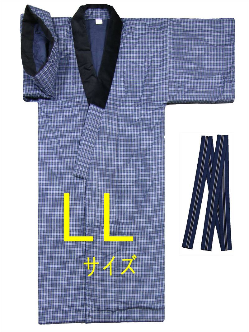 楽天市場】丹前綿 どてら 長半纏 Мサイズ カラシ色 (丹前帯付) 柄