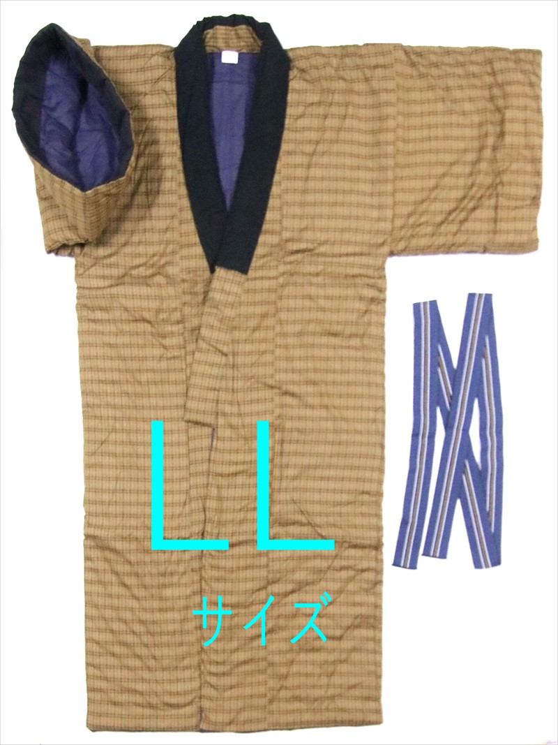 楽天市場】丹前 どてら 綿入れ丹前 メンズ ・Lサイズ カラシ色