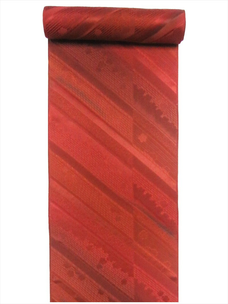 楽天市場】羽尺 反物 訳有り hj-9 赤茶地・斜め曲線柄 : 浴衣・着物の