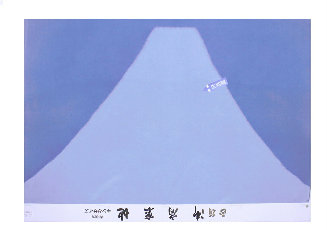 額裏【訳有り】 gu-37   富士山柄・青碧薄墨色地