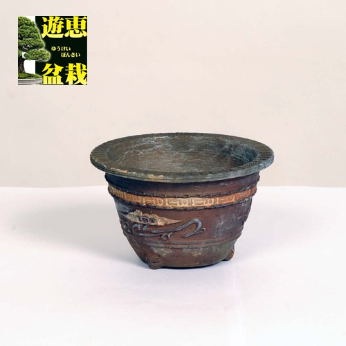 丹波立杭焼の扁壺 木箱付き 丹波立杭焼の扁壺 木箱付き 丹波立杭焼の扁壺 木