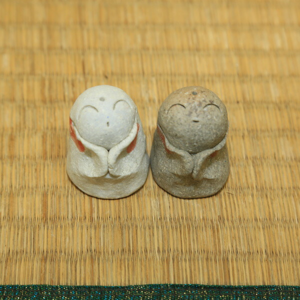 楽天市場】笑福 しあわせ地蔵さん（信楽焼）陶器 置物 お地蔵さま : 笑