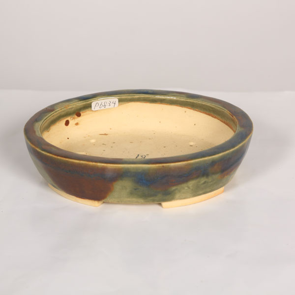 盆栽小鉢：桂雲 楕円面鉢 15.7珊 【現品】*原材料 植木鉢・プランター-花・ガーデン・DIY-植木鉢