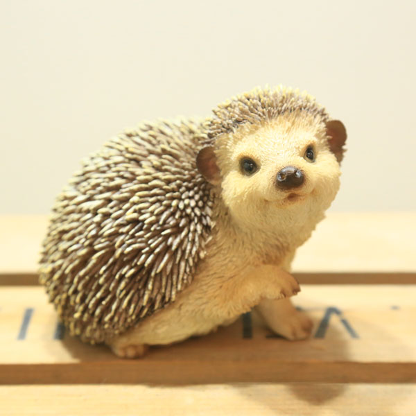 ハリネズミのフィギュア付き鉢 楽天市場】雑貨 置物 フィギュア：ハリネズミ B*hedgehog はりねずみ