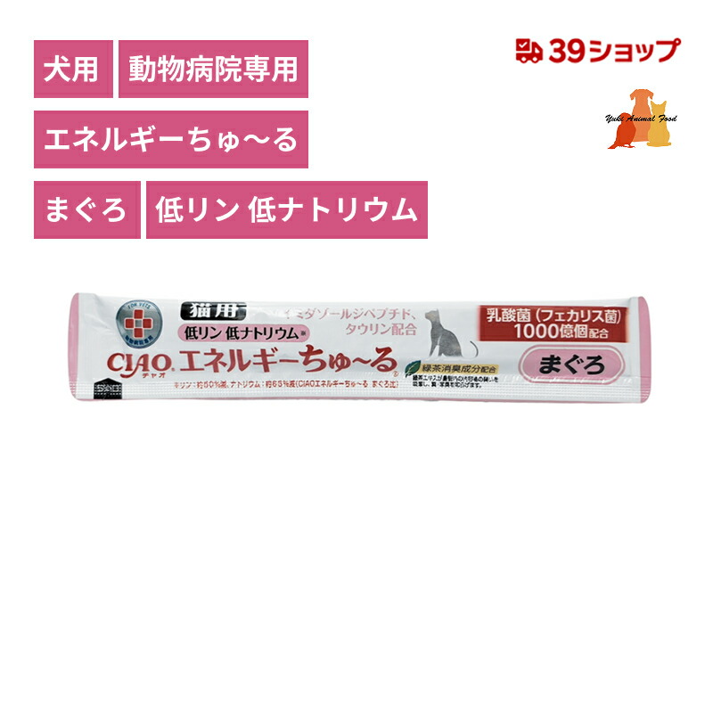 楽天市場】動物病院専用 CIAO 猫用 エネルギーちゅ〜る 低リン低
