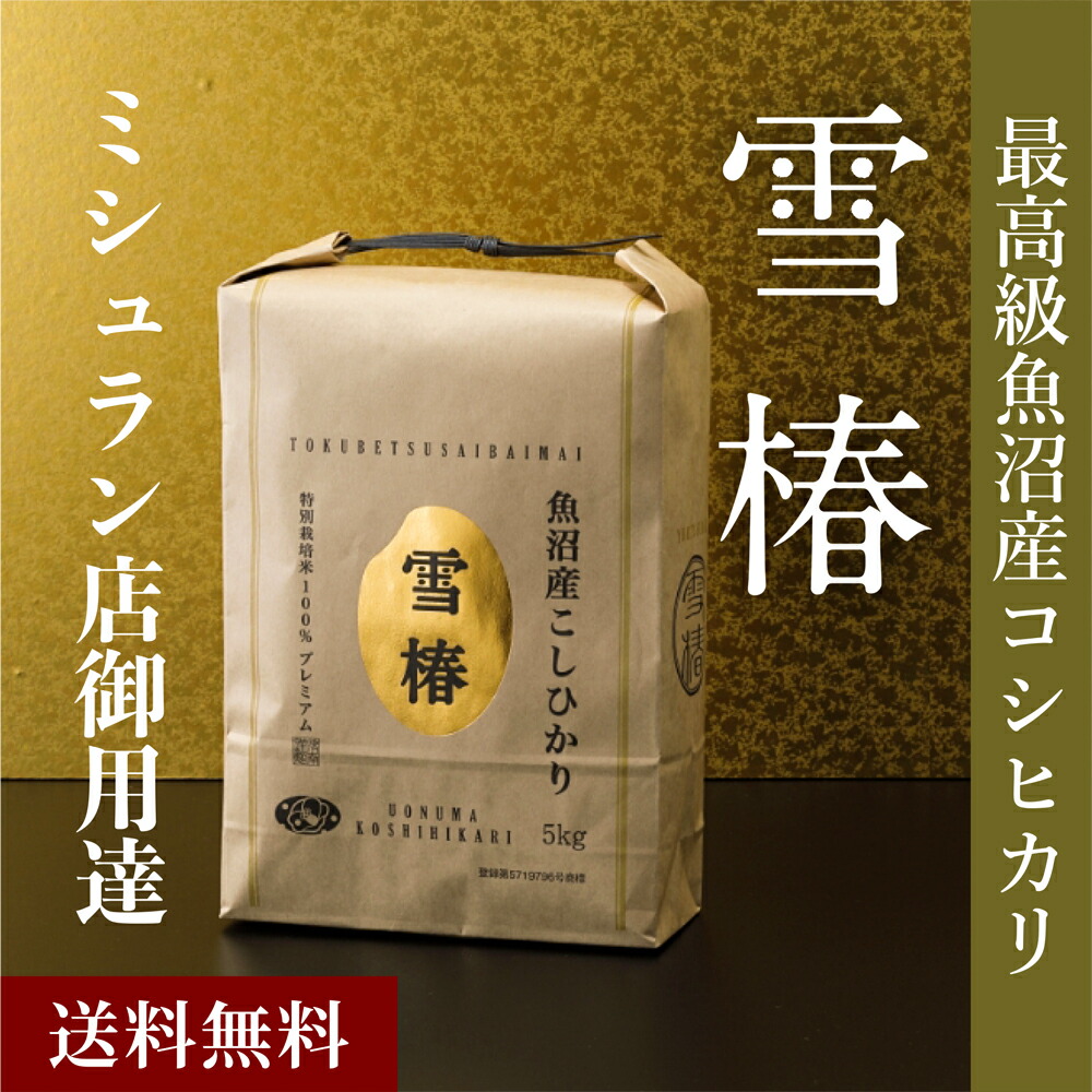 【楽天市場】魚沼産コシヒカリ 雪椿 5kg 令和4年産 お米 魚沼