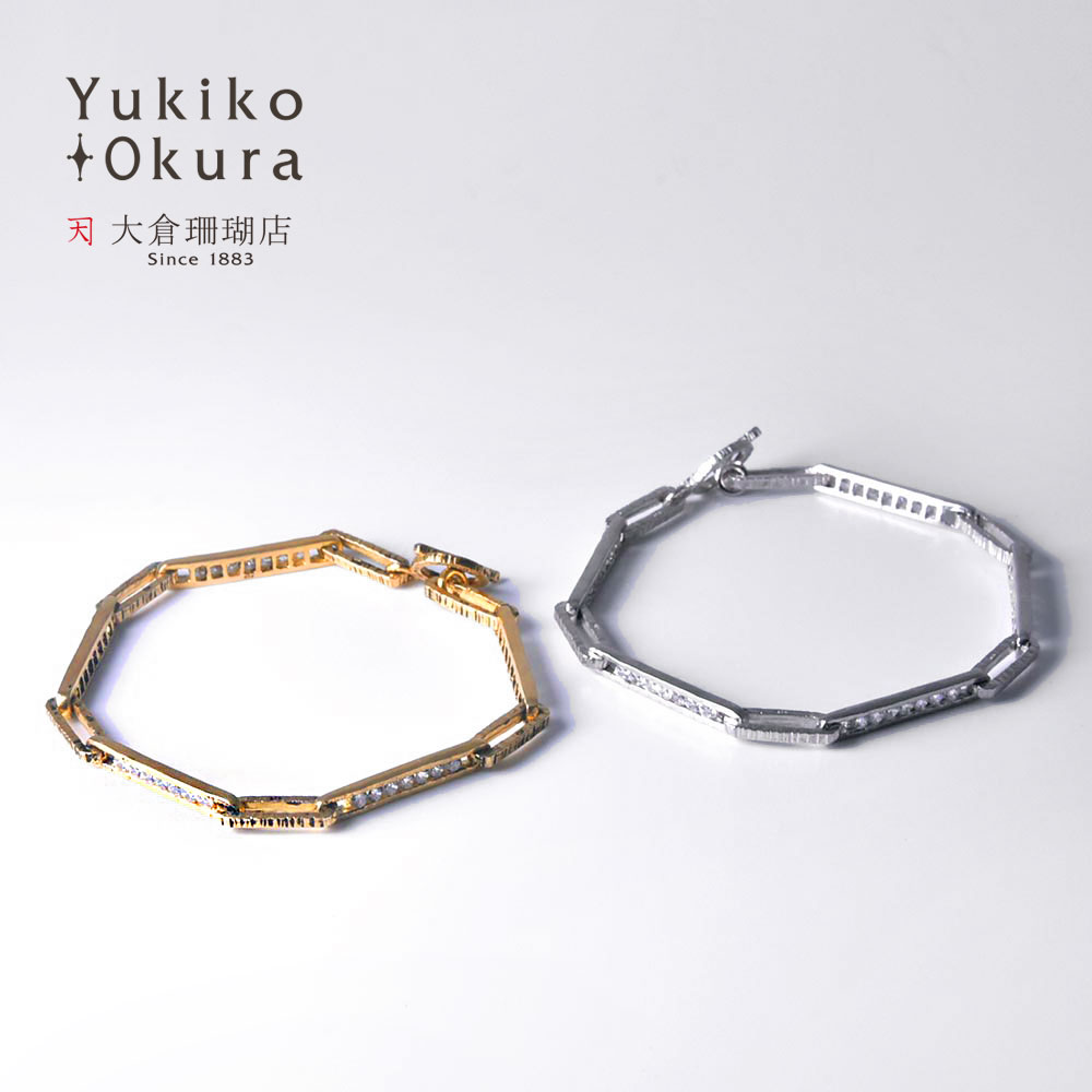 キュービックジルコニア ブレスレット シルバー SV925 ユキコ オオクラ ブランド レディース ジュエリー 送料無料｜ユキコ オオクラ 大倉珊瑚店