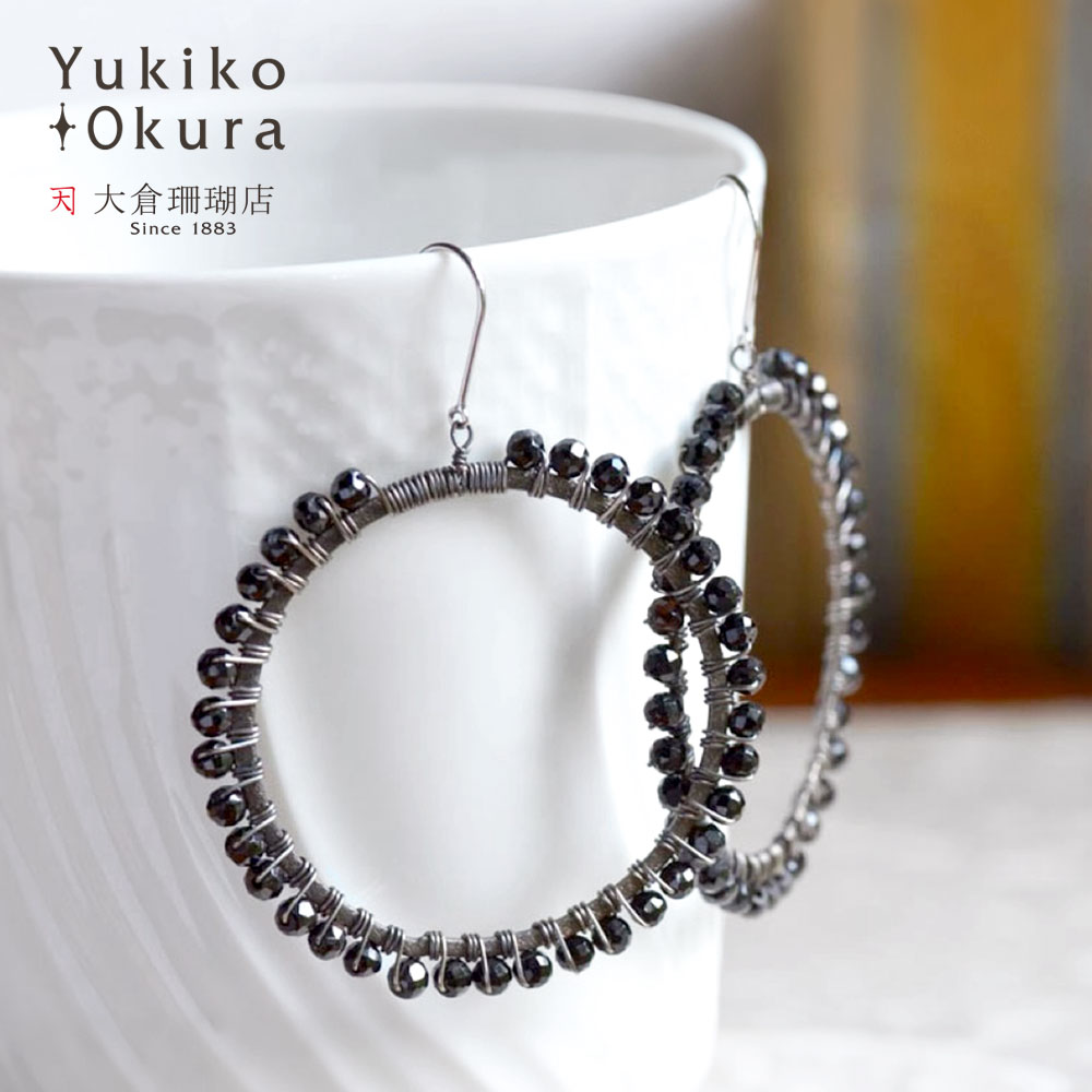 天然石ピアス　ブラックルチル　ブラックスピネル　淡水パール　水晶 天然石ピアスブラックルチルブラックスピネル淡水パール水晶