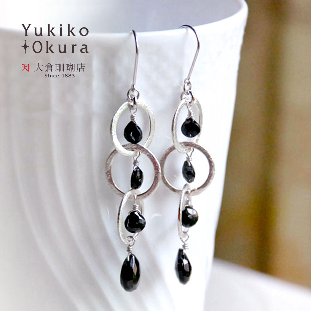 天然石ピアス　ブラックルチル　ブラックスピネル　淡水パール　水晶 楽天市場】ブラックルチルクォーツ イヤリング ピアス スモーキー