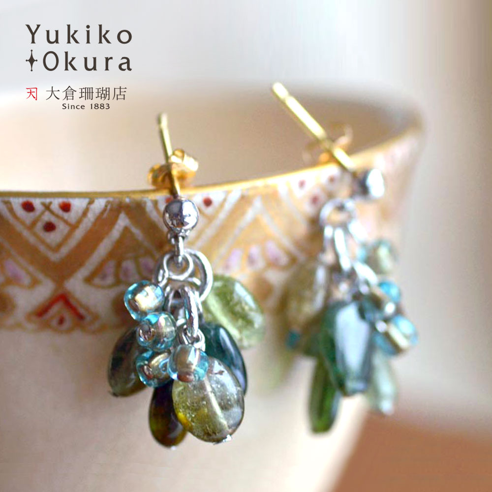 楽天市場】【全品ポイント5倍】ピアス トルマリン SV シルバー 925