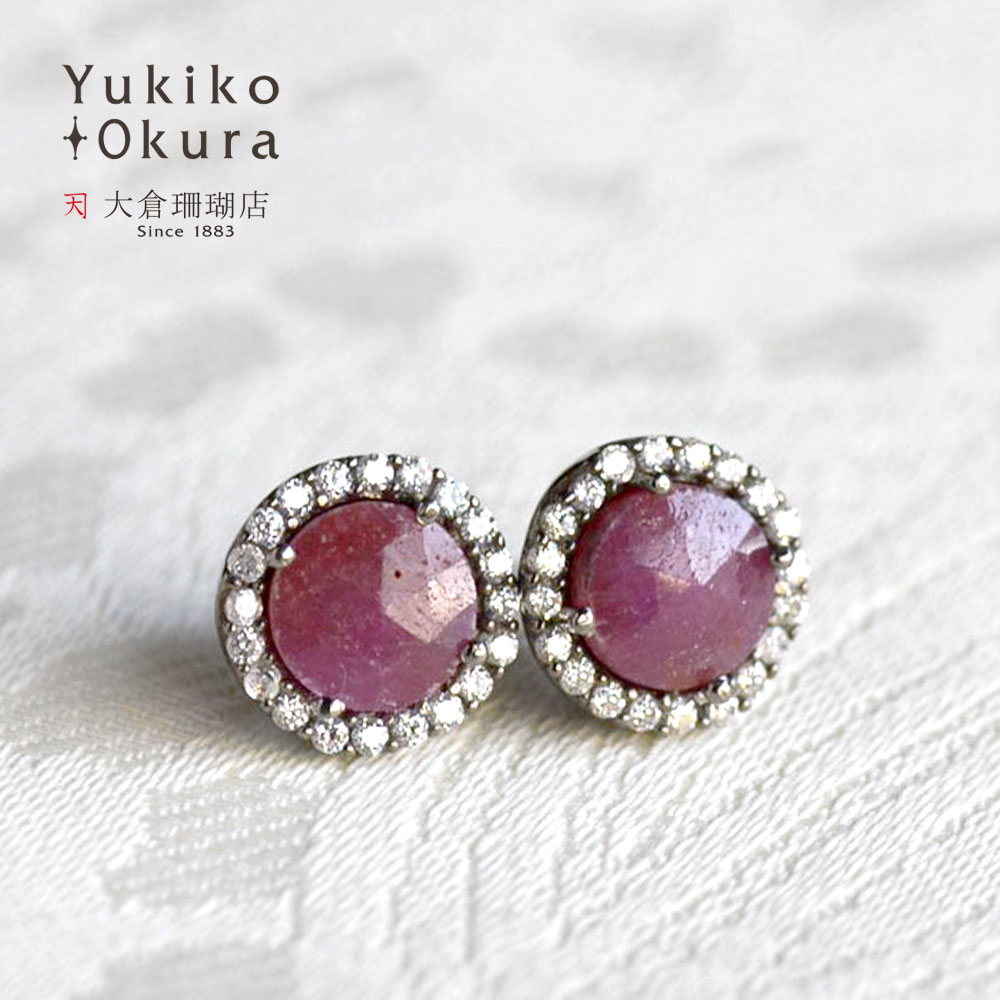 楽天市場】【全品ポイント5倍】アメシスト ピンクサファイア ピアス