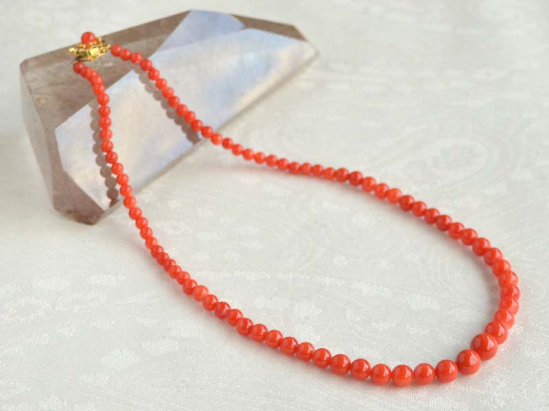 楽天市場】赤珊瑚 ネックレス サンゴ さんご 14金 K14 グラデーション
