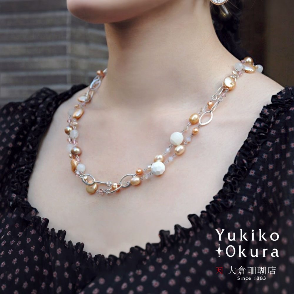 楽天市場】淡水パール 水晶 アゲート スモーキークォーツ ロング