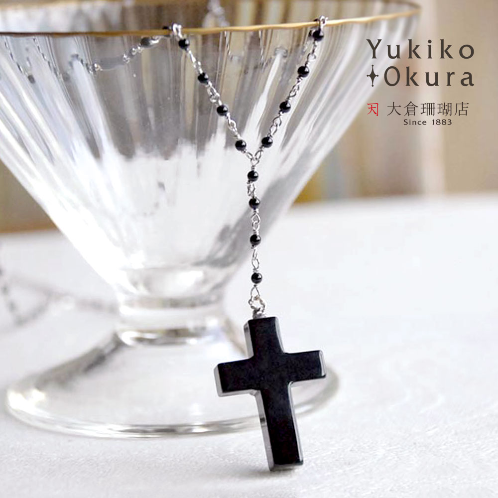 黒淡水パールとブロンズのロザリオ 難あり 黒淡水パールとブロンズのロザリオ 難あり