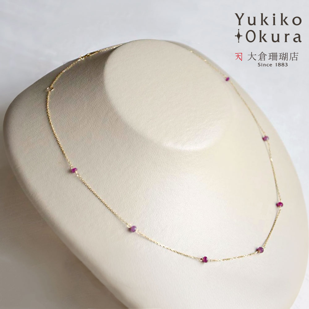 楽天市場】【全品ポイント5倍】サファイア ネックレス 18金 K18