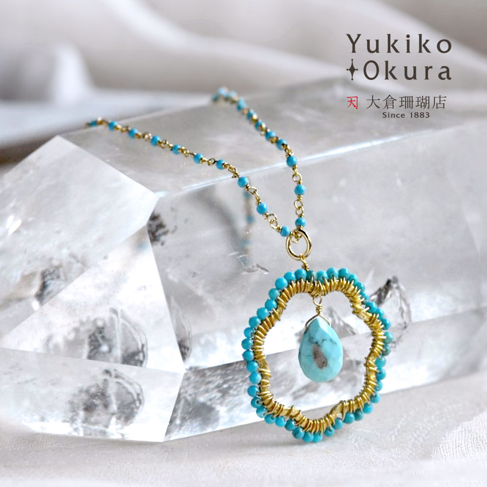 【専用】ターコイズ・ネックレス　トルコ石　天然石　tn860 ターコイズ・ネックレス トルコ石 天然石 tn860 ターコイズ