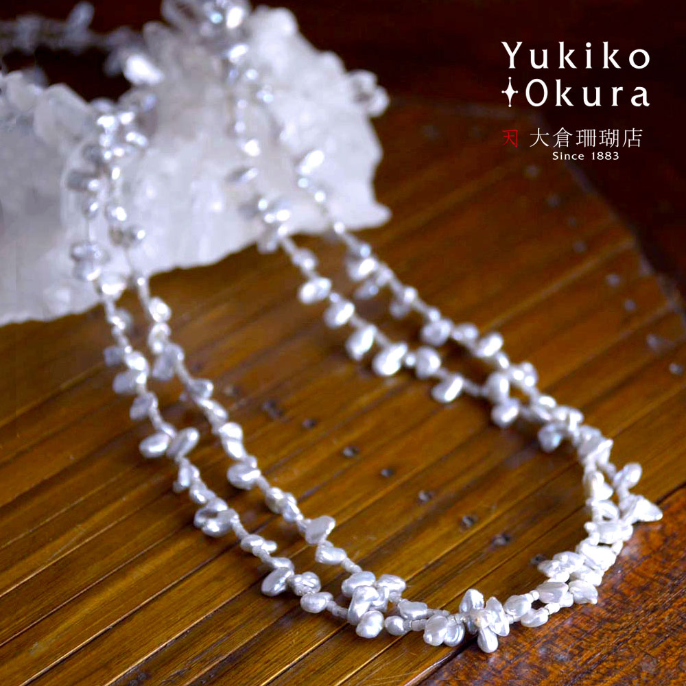 値下げアクセサリー 珊瑚風 翡翠風 パール ネックレス 数珠等 色々 大量セット 限定数5】パール ネックレス＆イヤリング(アコヤ真珠/7mm/無調色