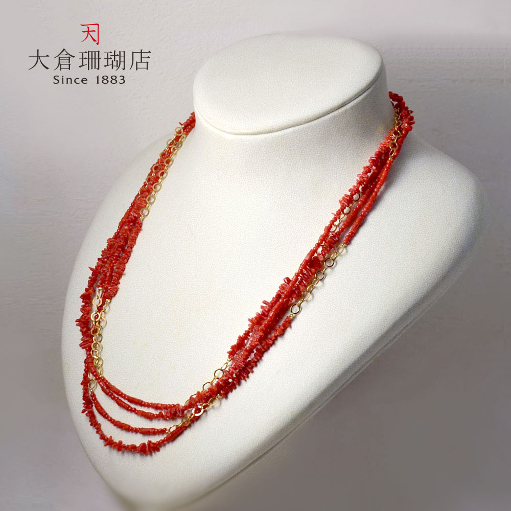 珊瑚　サンゴ　ネックレス Amazon | [B-style] 珊瑚 ネックレス synthetic 42センチ