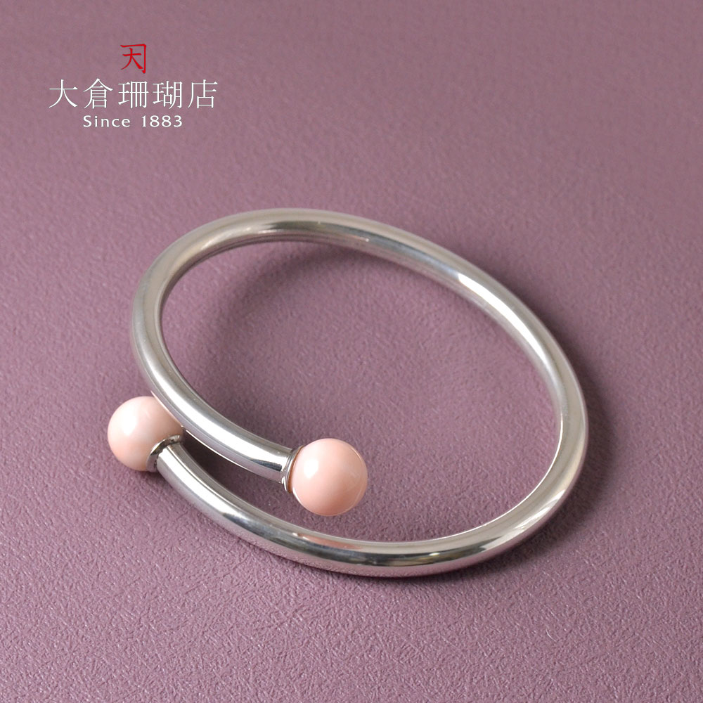 楽天市場】モモイロ珊瑚 ブレスレット バングル サンゴ さんご