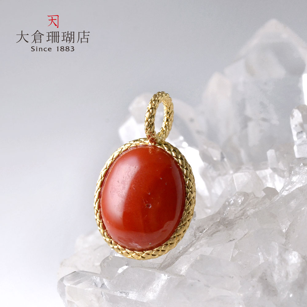 赤珊瑚　ペンダントトップ　ＰＧの台 yo-sh-0422_01.jpg