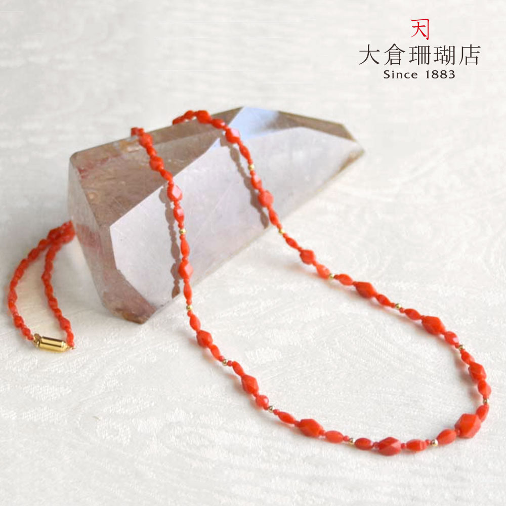 楽天市場】【全品ポイント5倍】 赤珊瑚 ネックレス サンゴ さんご 14金