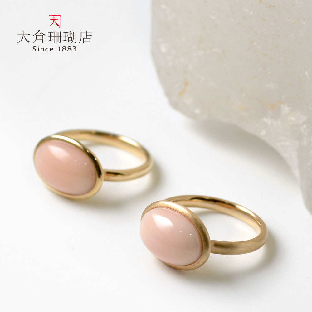 楽天市場】ピンク珊瑚 リング 指輪 ミス サンゴ さんご K18 18金