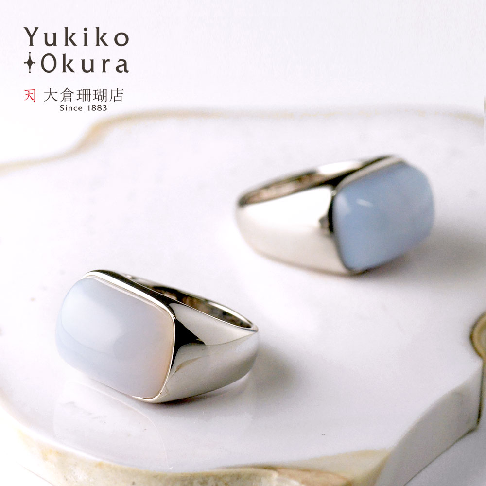 楽天市場】ブルーカルセドニー リング 指輪 SV925 シルバー ブルー