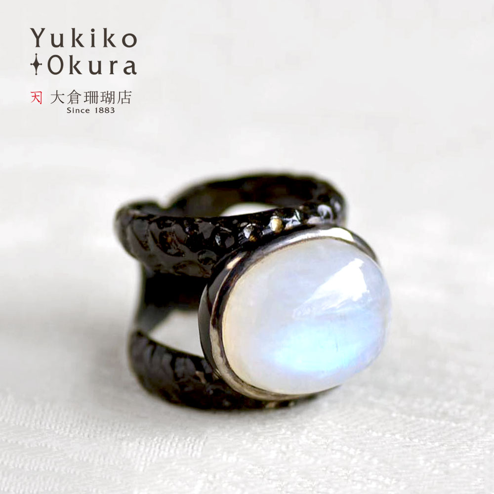 keshu ケシュ ホワイトラブラドライトシルバーリング サイズ12 keshu ケシュ ホワイトラブラドライトシルバーリング サイズ12