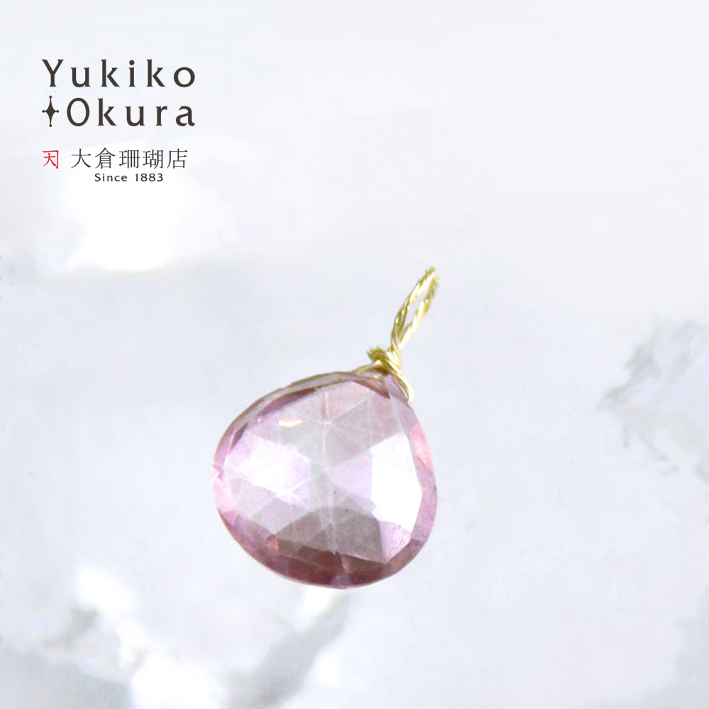 k18ローズクオーツペンダントとチャームのセット♡ k18ローズクオーツペンダントとチャームのセット♡ K18ローズクォーツ