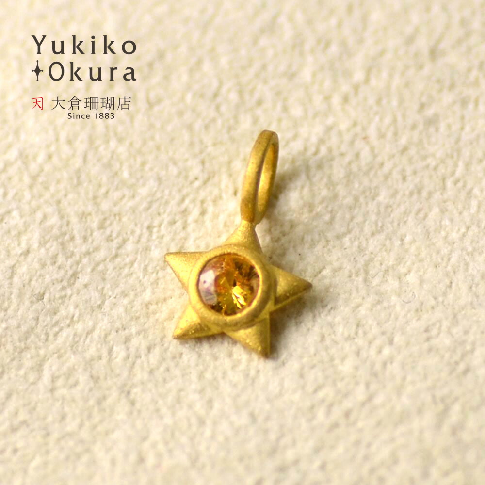 楽天市場】サファイア チャーム ペンダント トップ 18金 K18 マルチ