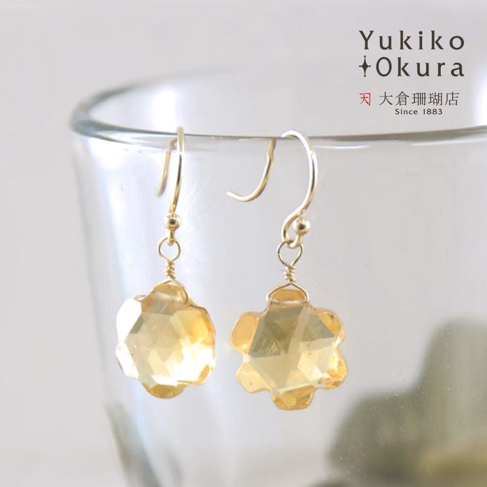 楽天市場】シトリン ブラウンダイヤ ピアス SV925 シルバー 天然石