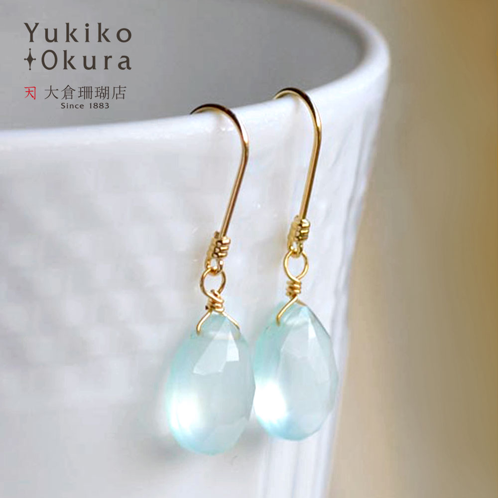 楽天市場】ブルーカルセドニー シェル 淡水パール イヤリング ピアス