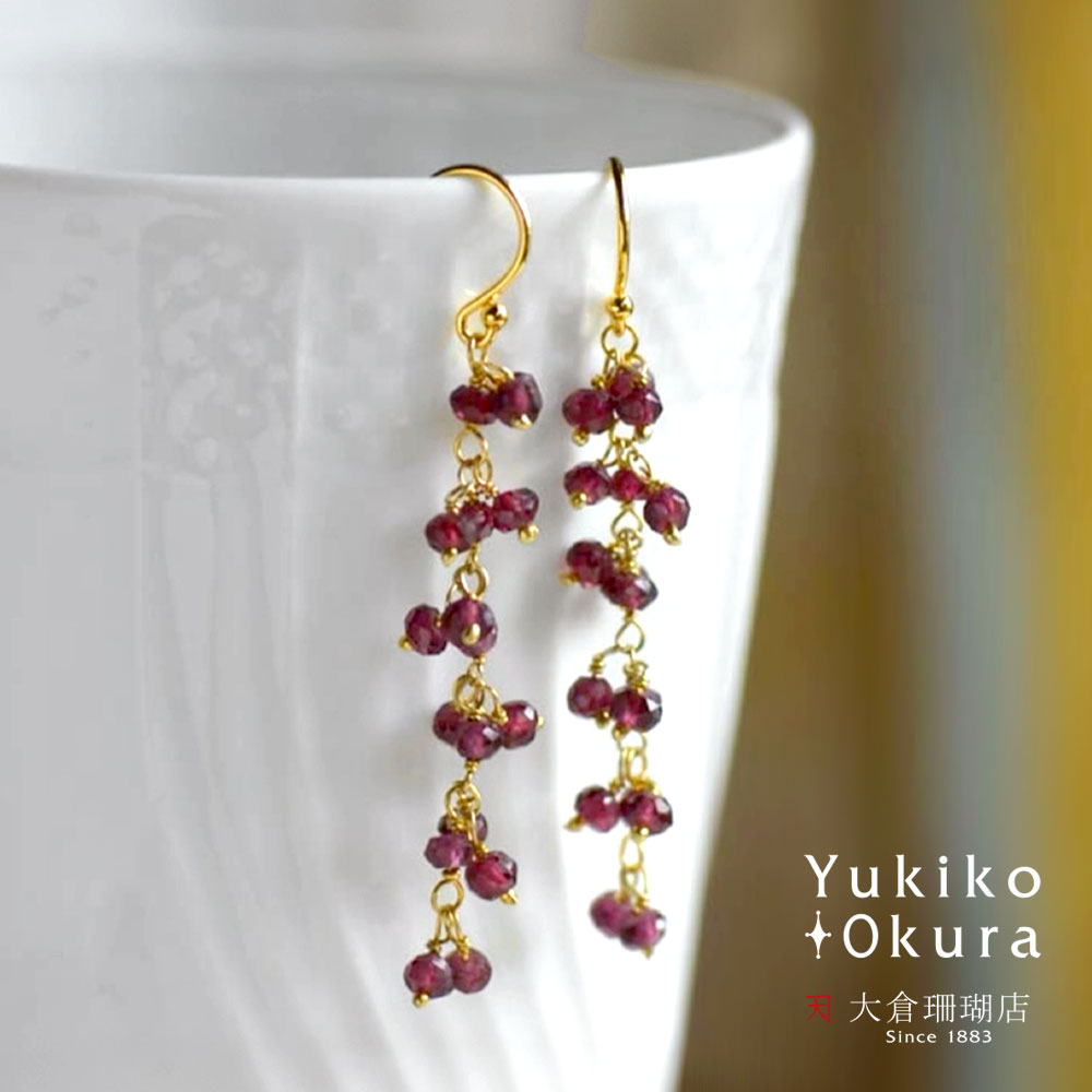 楽天市場】【全品ポイント5倍】シャンデリア ピアス ダイヤ K14 14金