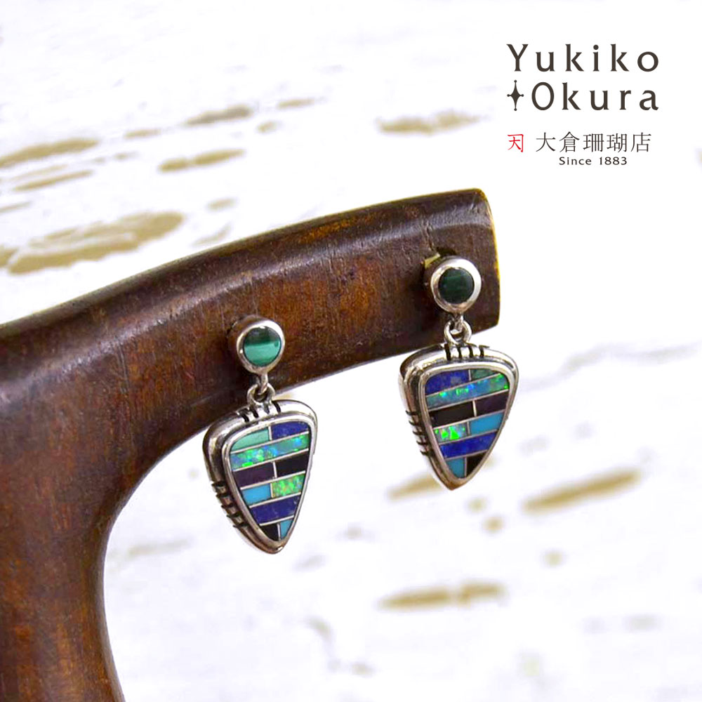 楽天市場】マラカイト ピアス 孔雀石 SV925 シルバー ゴールドカラー