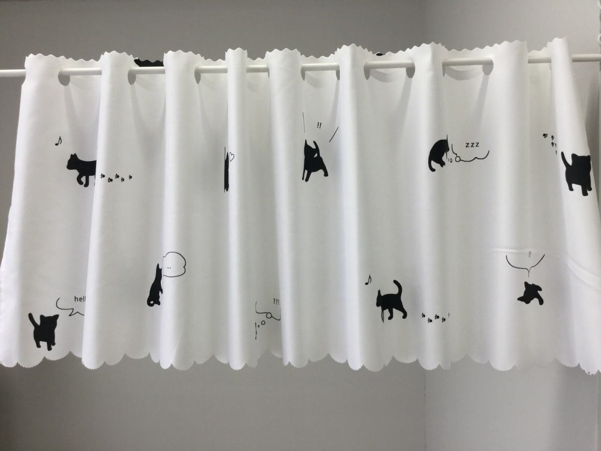 カーテン CC ka 楽天市場】カフェカーテン(CC-CAT03) ニトリ 【玄関先迄納品