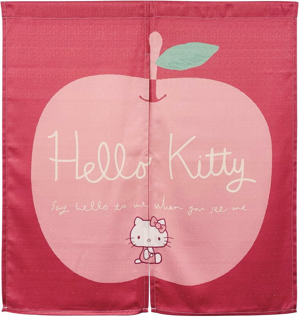 【楽天市場】[人気商品]【サンリオのれん】アップルキティ85x90cm-niil：ユキミ家具