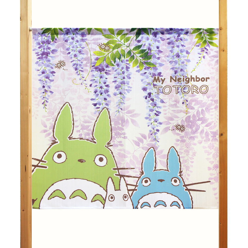楽天市場 送料無料 となりのトトロのれん 85x90cm ジブリ 藤トトロ 日本製 Cos トトロ ととろ ジブリ 人気 小窓 出窓 目隠し カーテン インテリア ユキミ家具