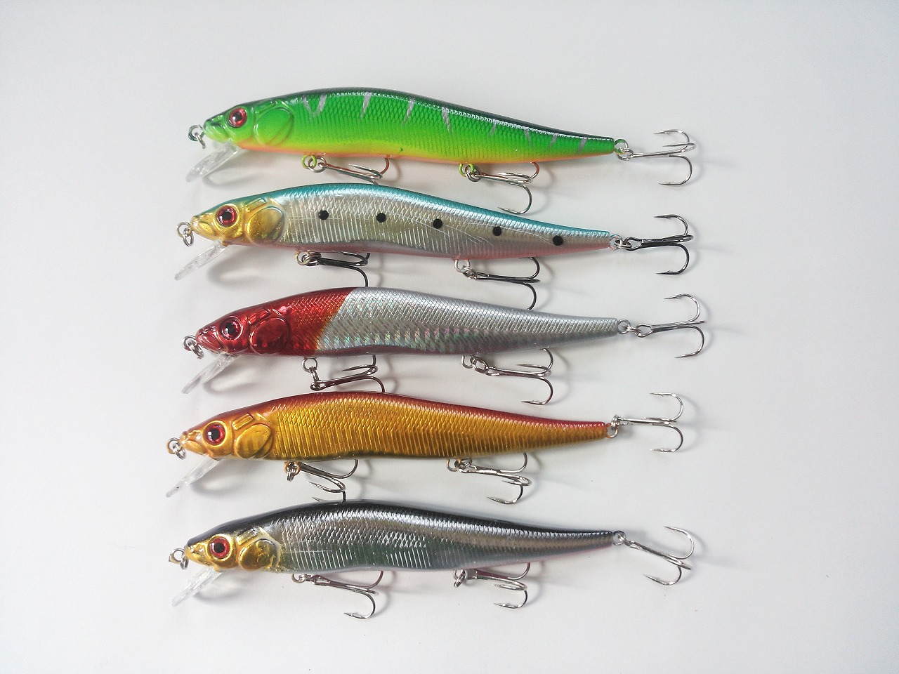 楽天市場】ミノー フローティングミノー バス釣り 5カラー 5個セット